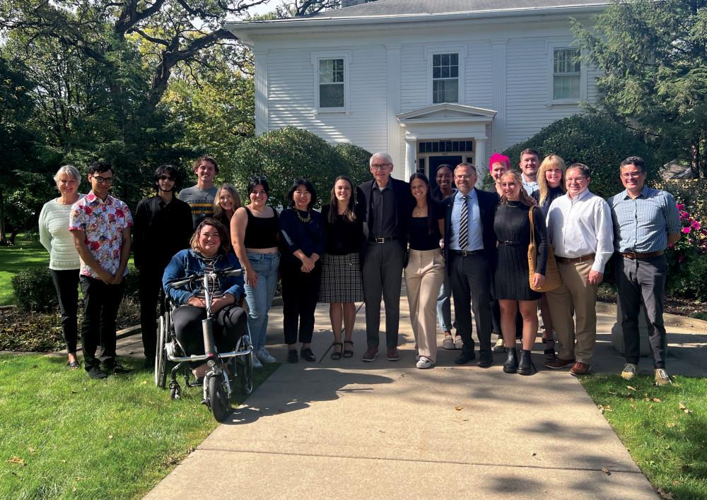 Eric and Julie met with Wisconsin Governor Tony Evers with faculty staff, students, and local and state leaders.